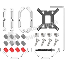 Кулер ID-COOLING SE-610-XT BASIC черный 120мм алюминий/медь 2000rpm 29.85db 4-pin 250W 151мм