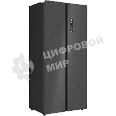 Холодильник Lex LSB525BMID темно-серый двухкамерный 304/206л морозилка сбоку, No Frost, Side by Side