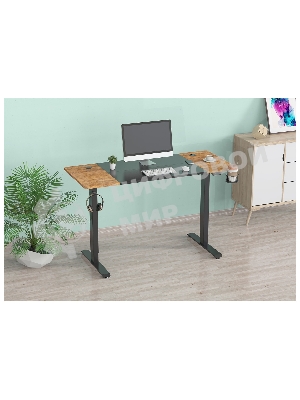 Стол игровой Cactus CS-EDL-BAWD столешница МДФ черный дуб антик, каркас черный