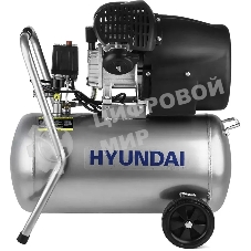 Компрессор поршневой Hyundai HYC 40250LMS масляный 400л/мин 50л 2200Вт серебристый/черный
