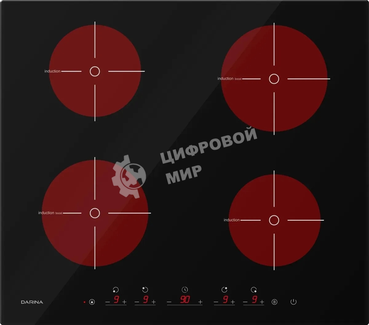 Индукционная варочная панель Darina 6Р ЕI303 B независимая, черный