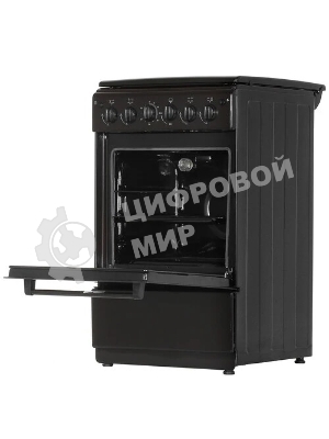 Плита газовая Cezaris ПГ 2150-11 коричневый, конфорок 4 шт, духовка 43 л, 51 см x 85 см x 55 см