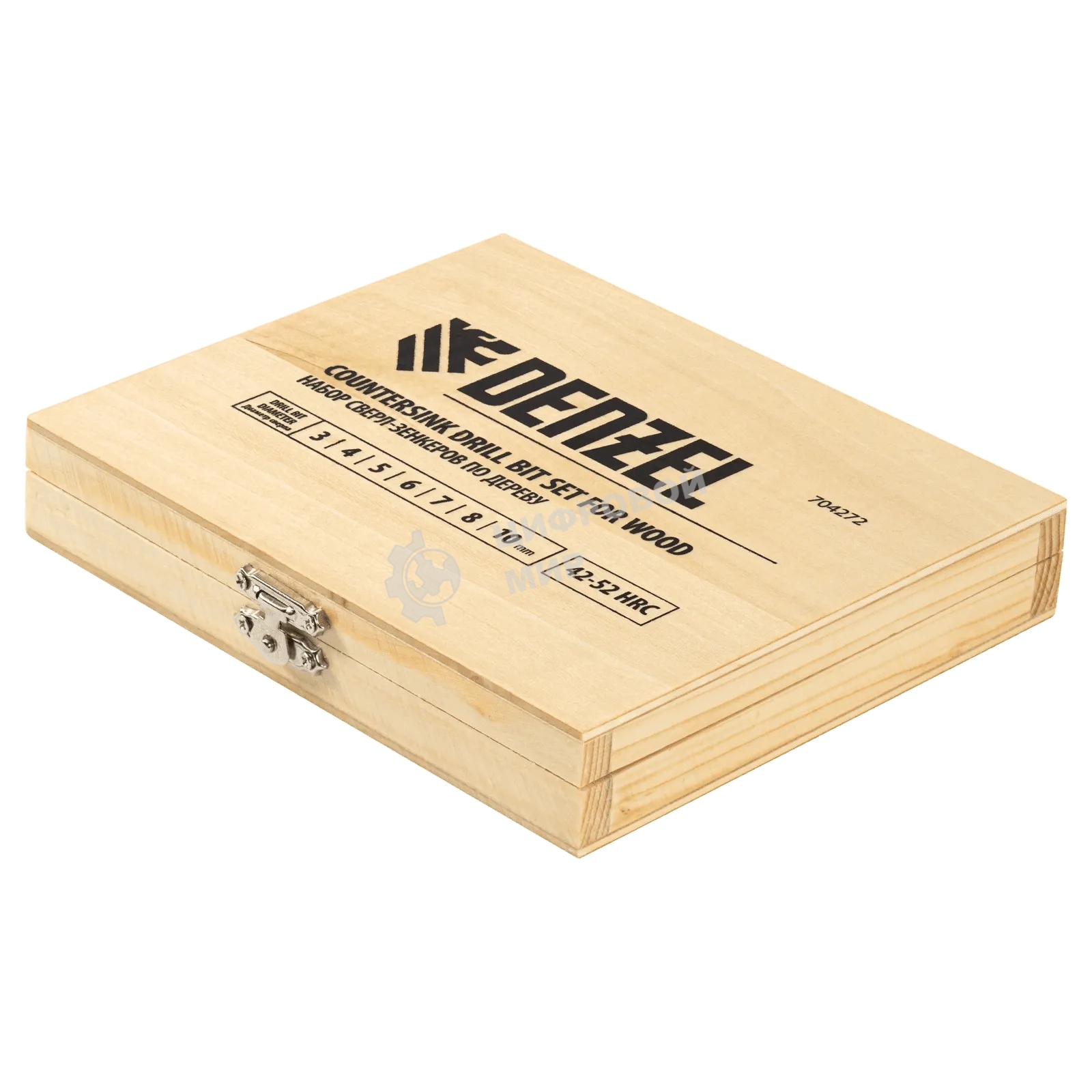 Набор сверл зенкеров Denzel по дереву, 3-10 мм, 7 шт