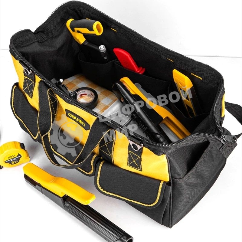 Сумка для инструментов Deli DL430117 400 x 200 x 270мм Ткань Оксфорд.