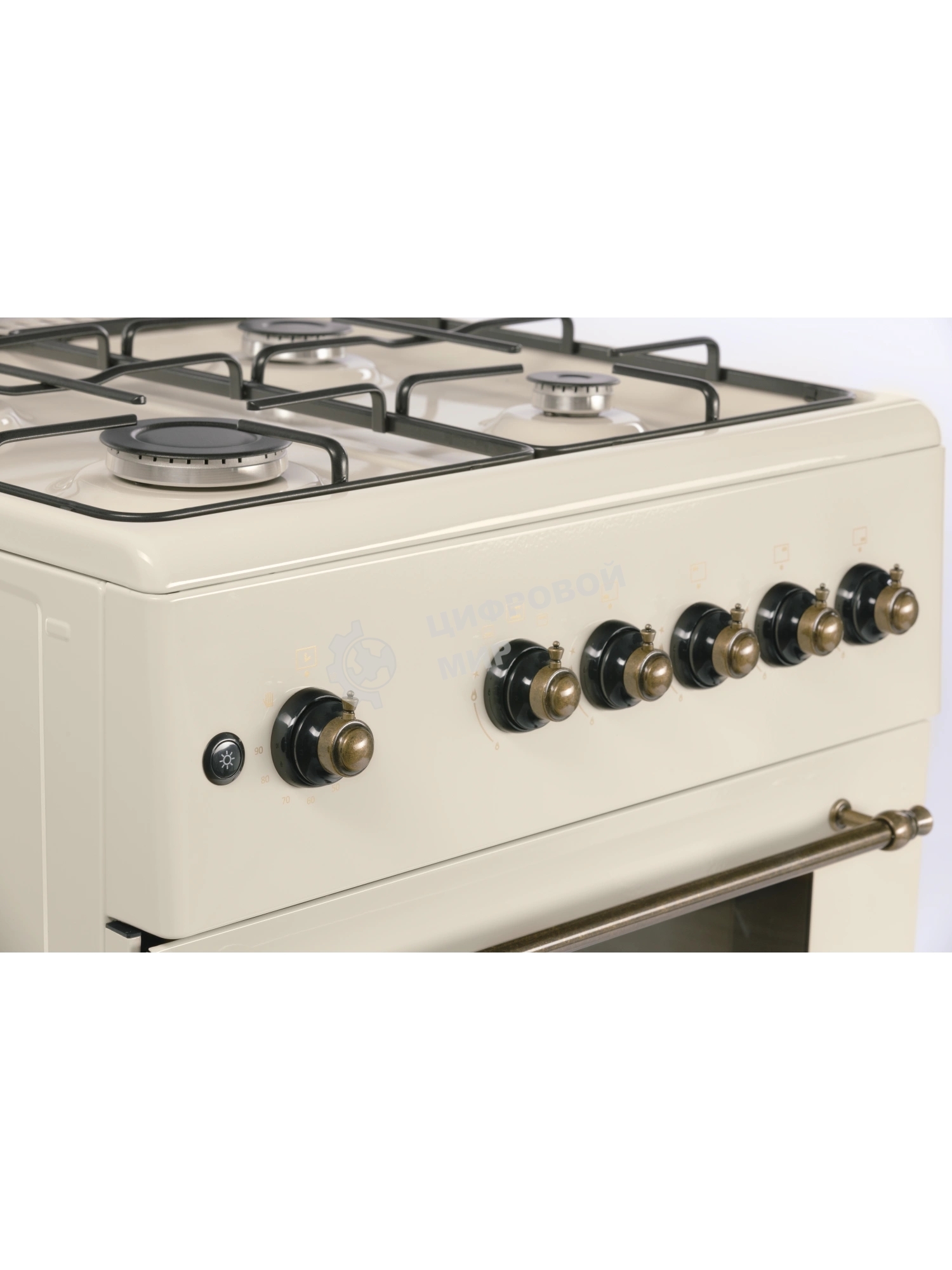 Плита газовая Nordfrost GG 6061 Y бежевый, конфорок 4 шт, духовка 63 л, 60 см x 89 см x 60 см