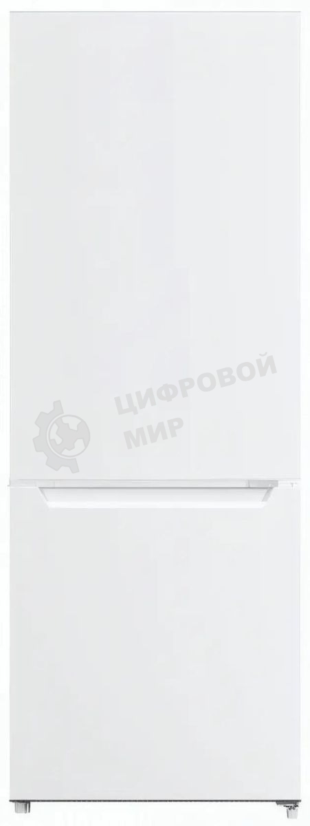 Холодильник Maunfeld MFF144SFW белый глянц. двухкамерный 154/52л морозилка снизу, ручная разморозка