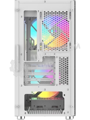 Корпус SAMA S30, Mini-Tower, белый, 2 x 140 мм, 1 x 120 мм