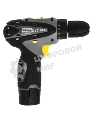 Дрель-шуруповерт Ovk Tools OTCS1AA-12V-1.5A, 12 В, 1,5 Ач, 26 Нм, щеточный