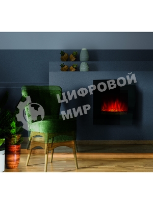 Электрокамин Electrolux EFP/W-1150URLS черный, 1800 Вт, 23 м2, термостат, пульт д/у