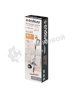 Паровая швабра Endever Odyssey Q-621 белый/оранжевый, 1500 Вт, 0,35 л