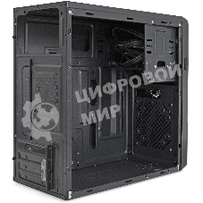 Компьютерный корпус Minitower ExeGate BA-309-UNS450 (mATX, БП UNS450 с вент. 12см, 2*USB, HD аудио, черный)