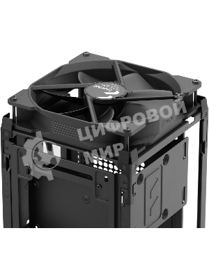 Компьютерный корпус без блока питания Fractal Design Mood, Mini-Tower, 1x180мм, 2xUSB-A 3.0 + 1xUSB 3.2 Type-C, SFX PSU Support, mITX черный