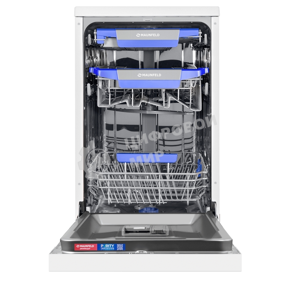 Посудомоечная машина Maunfeld MWF45331W Inverter, белый, 45 см, 10 компл., 44 дБ, класс A+++
