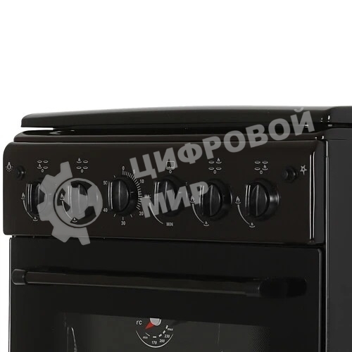 Плита газовая Cezaris ПГ 2150-11 коричневый, конфорок 4 шт, духовка 43 л, 51 см x 85 см x 55 см