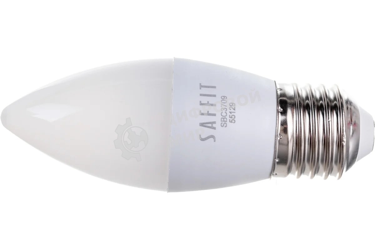 Лампа светодиодная SAFFIT SBC3709 (55129) 9Вт Е27 белый матовая свеча