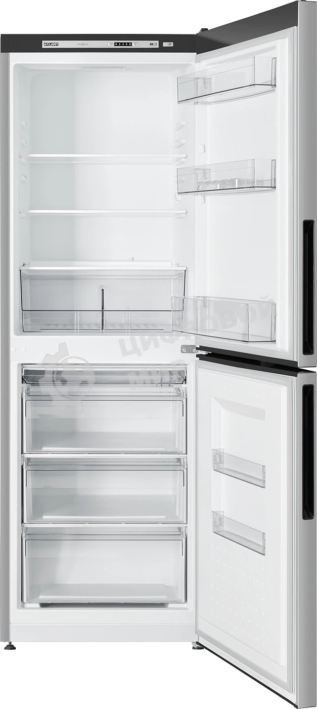 Холодильник Atlant 4612-181 серебристый двухкамерный 182/119л морозилка снизу