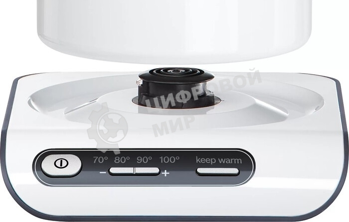 Чайник электрический Bosch TWK8611P 1.5 л, 2400 Вт, белый/серебристый (корпус: нержавеющая сталь)