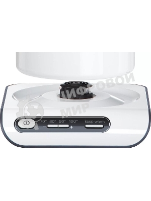 Чайник электрический Bosch TWK8611P 1.5 л, 2400 Вт, белый/серебристый (корпус: нержавеющая сталь)