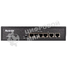 Коммутатор Falcon Eye FE-4FPF2, 4×100 Мбит/с PoE + 2×100 Мбит/с Uplink, неуправляемый