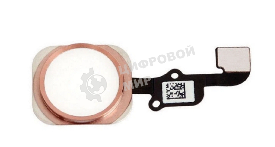 Кнопка HOME в сборе с механизмом и шлейфом для iPhone 6S/6S Plus, розовое золото
