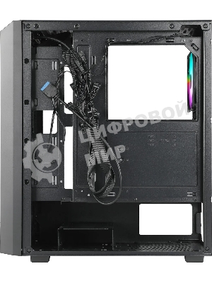 Компьютерный корпус Azza Fighter черный без БП ATX 4x120мм 2x140мм 2xUSB2.0 1xUSB3.0 audio bott PSU