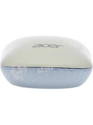 Мышь беспроводная Acer OMR205 белый/голубой, 1200 dpi, радиоканал, USB, кнопки - 3