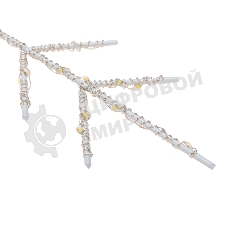 Светодиодная подвесная фигура Neon-night Снежинка на металлическом каркасе, цвет теплый белый