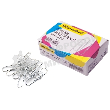 Скрепки Silwerhof 491038 металл оцинкованные 33мм (упаковка: 100шт) картонная коробка