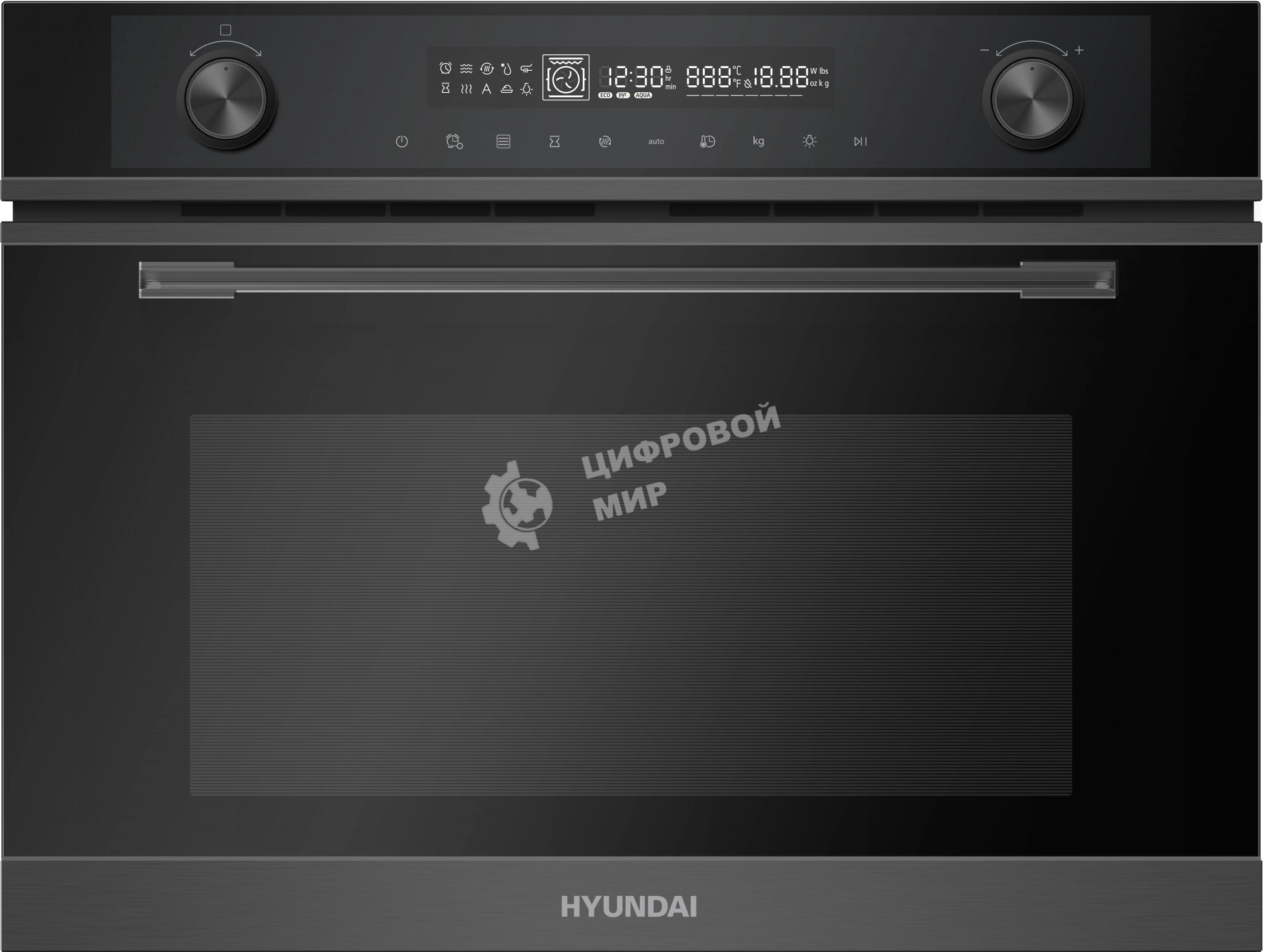 Духовой шкаф Электрический Hyundai HMEO 6540 DX черный