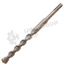 Бур по бетону Denzel двойная спираль, Cobalt W-tip, 16x210 мм, SDS PLUS