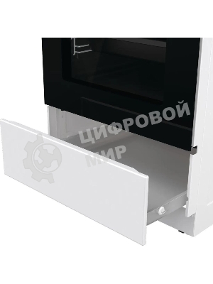 Плита электрическая Gorenje GEC5C42WG белый, конфорок 4 электрических, духовка 70 л, 50 см x 85 см x 59.4 см (без крышки)