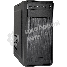 Компьютерный корпус Miditower ExeGate XP-332-UNS450 (ATX, БП UNS450 с вент. 12см, 2хUSB, аудио, черный)