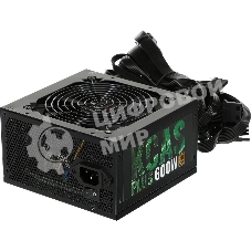 Блок питания Aerocool/Formula KCAS PLUS 600W, 600Вт, 80 PLUS Bronze, 120мм, черный