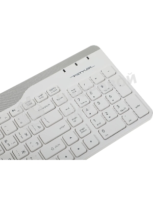 Комплект клавиатура+мышь A4Tech FStyler FB2535C беспроводной, USB + Bluetooth, 2000 DPI, белый