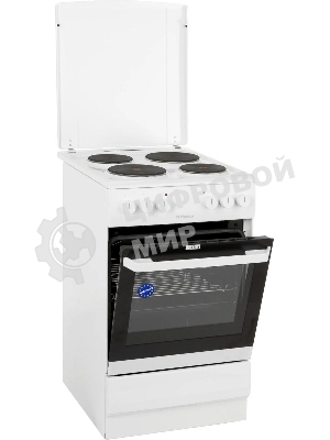Плита электрическая Hansa FCEW54120 белый, конфорок 4 шт, духовка 62 л, 50 см x 85 см x 60 см