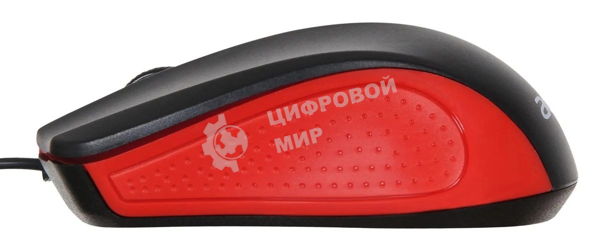 Мышь проводная Acer OMW012 черный/красный, 1200 dpi, USB, кнопки - 3