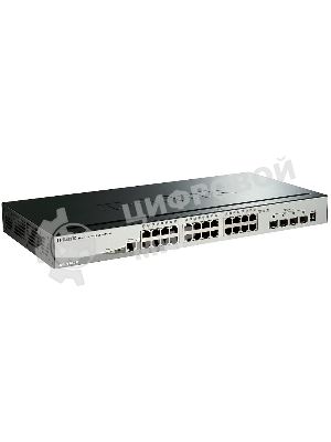 Коммутатор D-Link DGS-1510-28X/A1A, 24×1 Гбит/с + 4×10 Гбит/с SFP+, управляемый