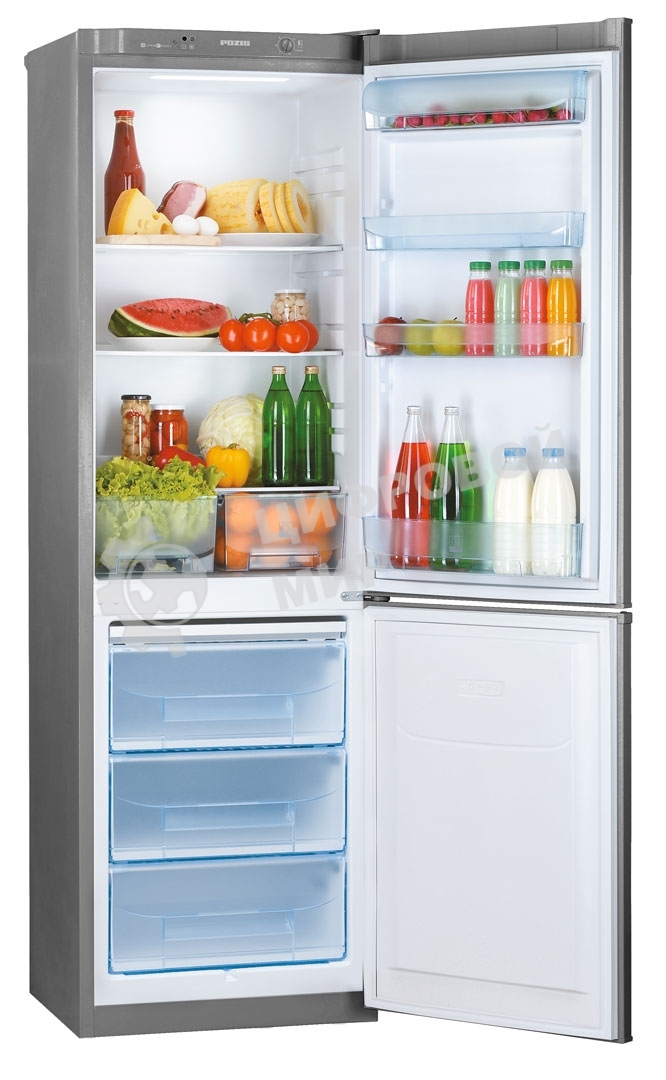 Холодильник Pozis RD-149 серебристый металлик двухкамерный 240/130 л морозилка снизу, капельная система