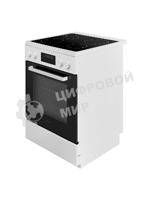 Плита электрическая MAUNFELD MIC611W01TD белый, конфорок 4 электрических (индукционных), духовка 59 л, 60 см x 84.5 см x 63 см