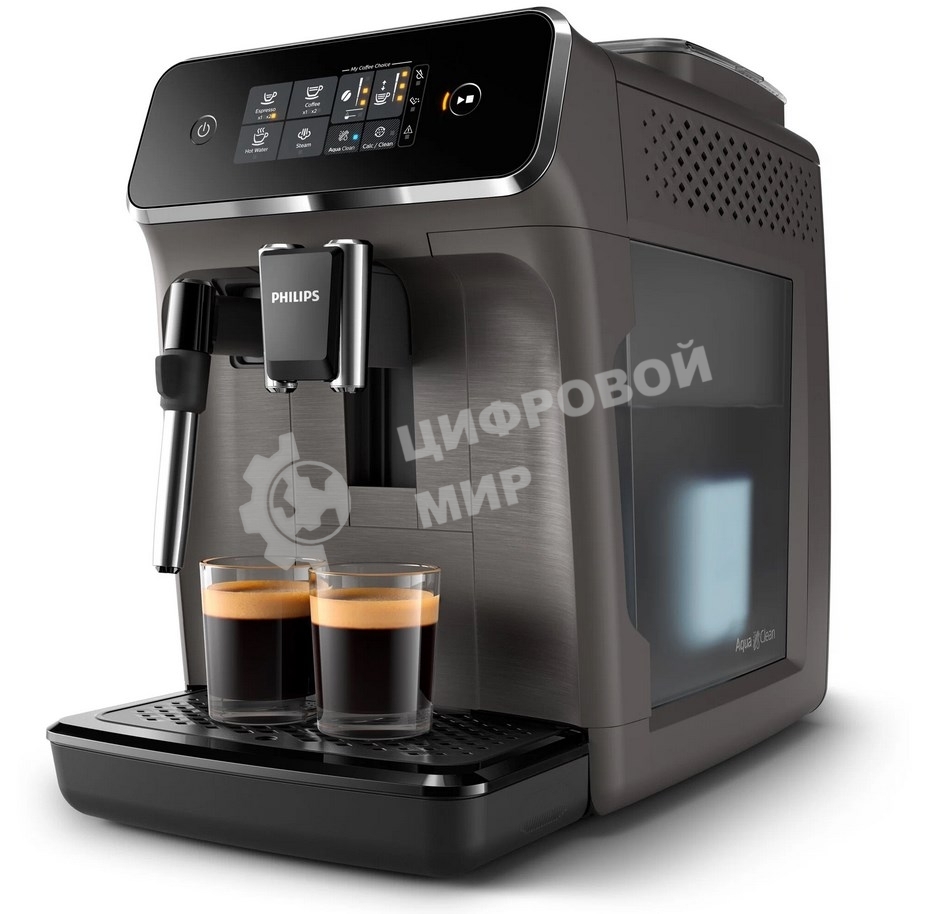 Кофемашина автоматическая Philips EP2224/10 черный, исп. кофе - молотый/зерновой, 1.8 л, 1500 Вт, 15 Бар.