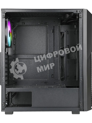 Компьютерный корпус Azza Fighter черный без БП ATX 4x120мм 2x140мм 2xUSB2.0 1xUSB3.0 audio bott PSU