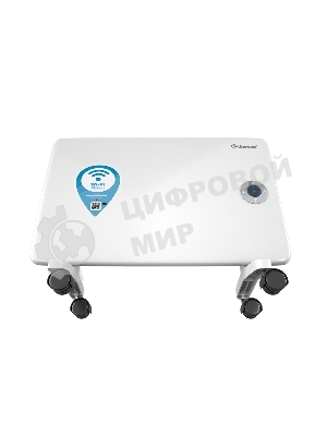 Конвектор электрический Thermex Frame 1000E белый, 1000 Вт, 15 м2, термостат, дисплей, WiFi
