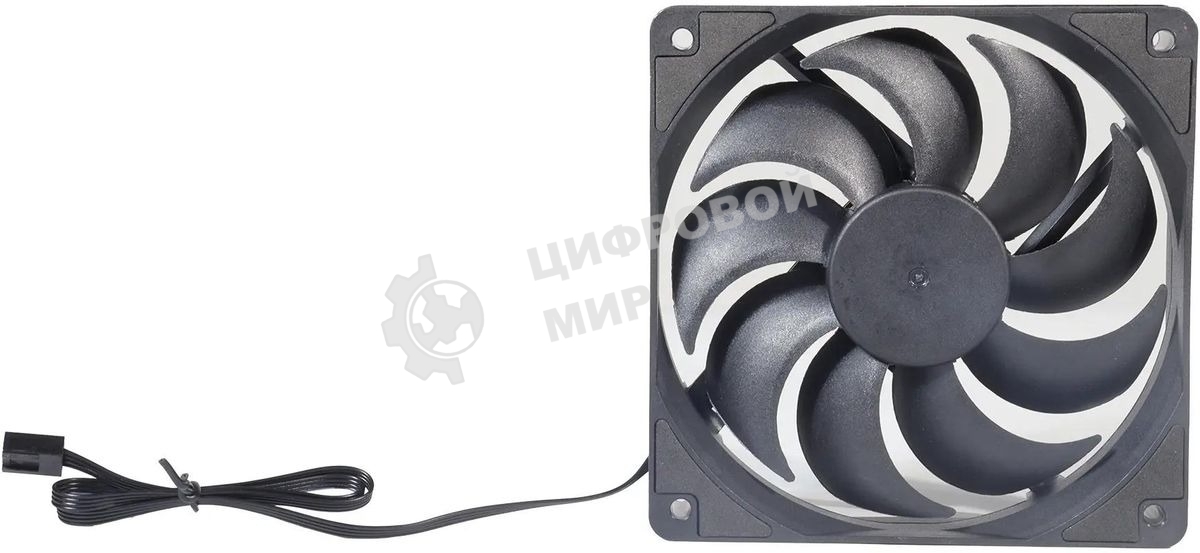 Вентилятор для корпуса Digma DFAN140PWM-1BK черный, 140 мм, 1500 об/мин, 28 дБ, 4 pin