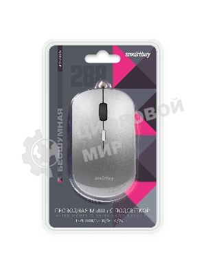 Мышь проводная Smartbuy (SBM-288-G) серый металлик