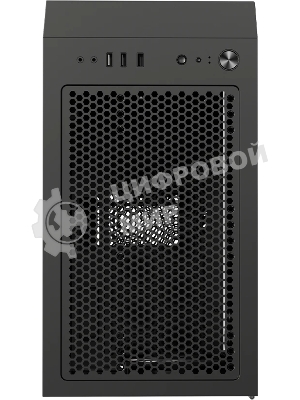 Компьютерный корпус без блока питания PCCOOLER LM300 ARGb BK, Flat Mid Tower, черный, TG, 0.45 SPCC, 1x120мм mATX, mITX 170/330/150мм 2x2.5