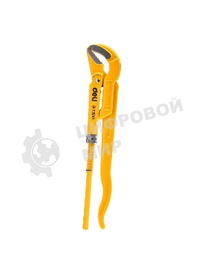 Трубный рычажный ключ №1 с изогнутыми губками Deli DL105240 315мм, раскрытие губок 0-40мм, сталь Cr-V