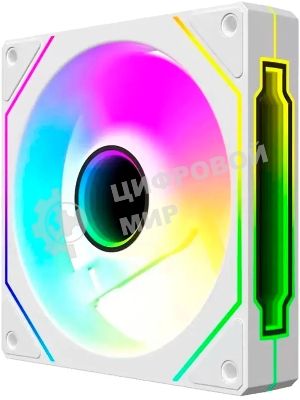 Вентилятор для корпуса Bloody CF-12 LCD ARGb 120х120x25 белый 4-pin 32дБ (упак.:1шт) (CF-12-ARGb120-WH) Ret