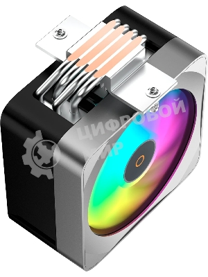 Кулер для процессора Ocypus Delta A40 EX BK Digital, 120мм ARGB FAN, Top Display Panel, 4 HEAT PIPES, 4-PIN PWM, 500-1800 RPM, 29DBA, HYDRO BEARING, LGA115X/1200/1700/18XX, AM4/AM5