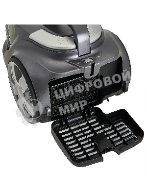 Пылесос Delta DL-0853 серый/фиолетовый, 400/2400 Вт, уборка сухая, пылесборник контейнер 4 л