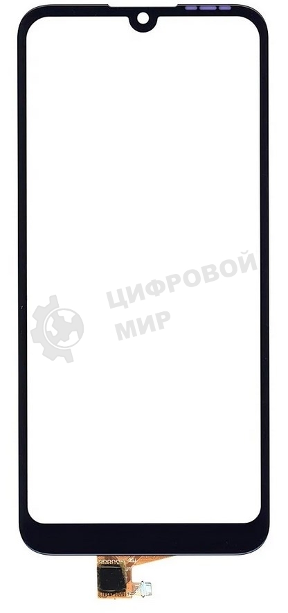 Сенсорное стекло (тачскрин) для Huawei Y6 2019, черное